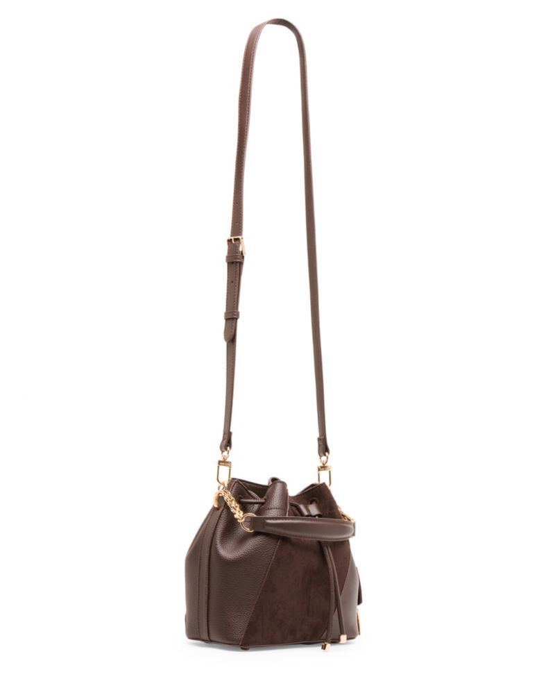 Convertible Strap Small Bucket Handbag