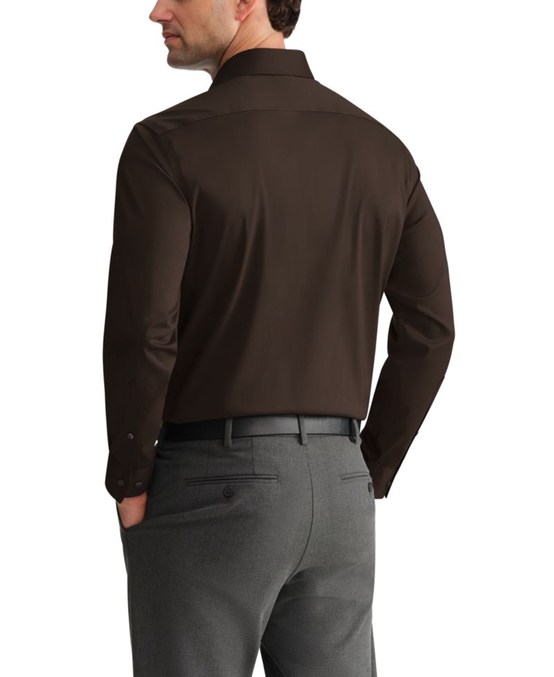 Men's Wrinkle Stretch Square Cuff Dress Shirt