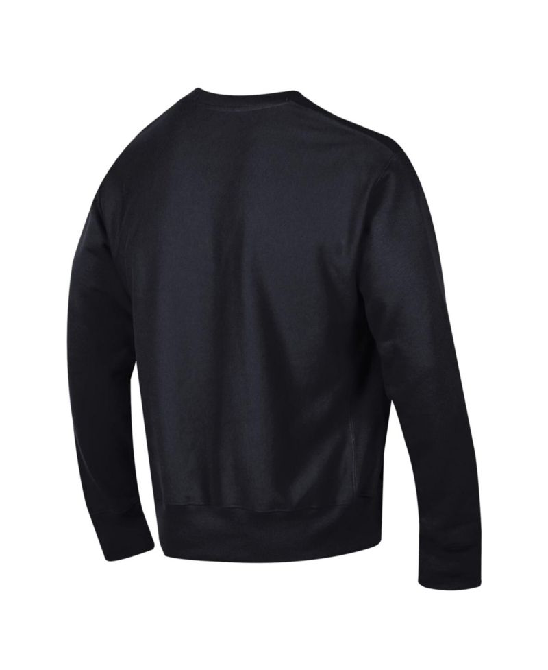 Men's Black Ohio State Buckeyes Reverse Weave Crewneck Sweatshirt