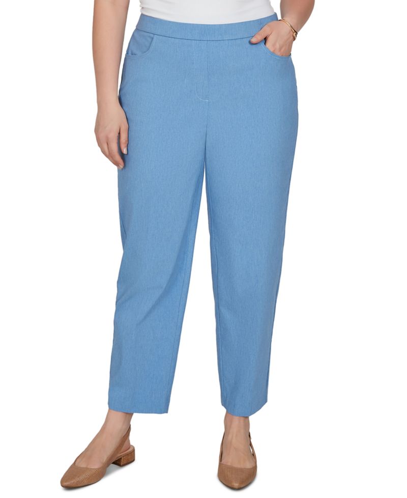 Women's Plus Size Pull-On Mid-Rise Cropped & Ankle Pants
