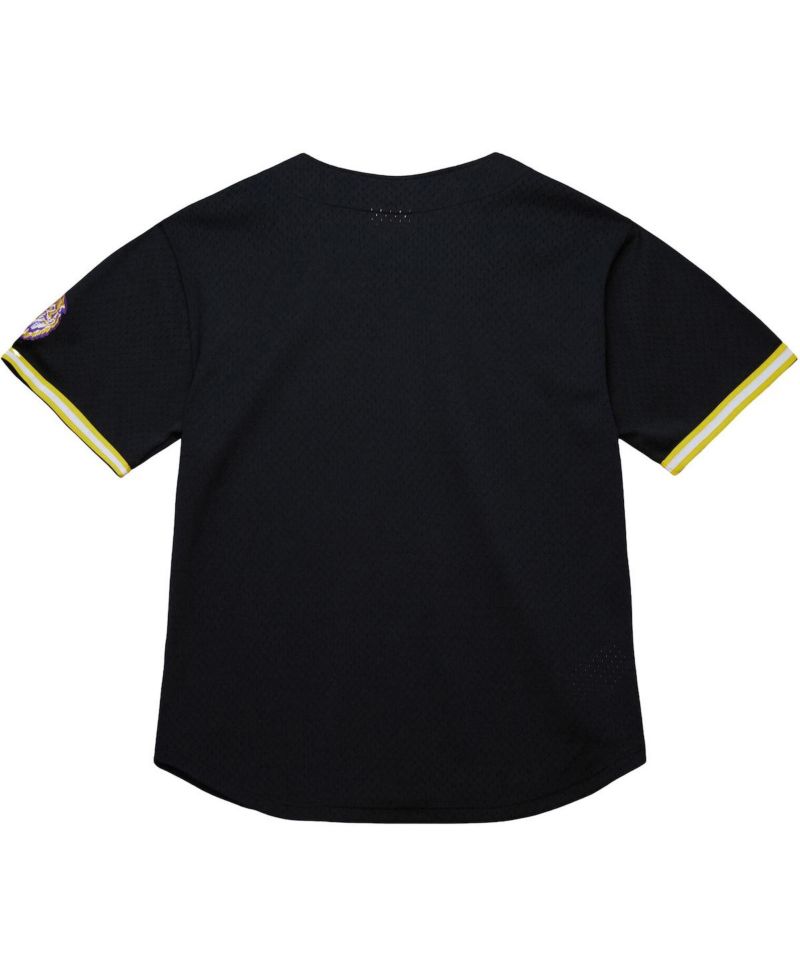 Men's Black LSU Tigers On The Clock Full-Button Fashion Jersey