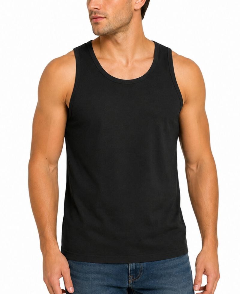 Men's Micro Waffle Knit Regular-Fit Tank Top