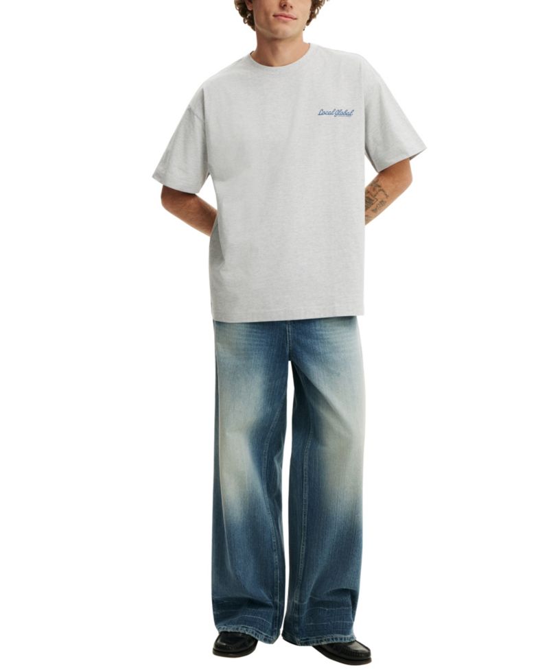 Men's Graphic Heavyweight Box Fit Text T-Shirt
