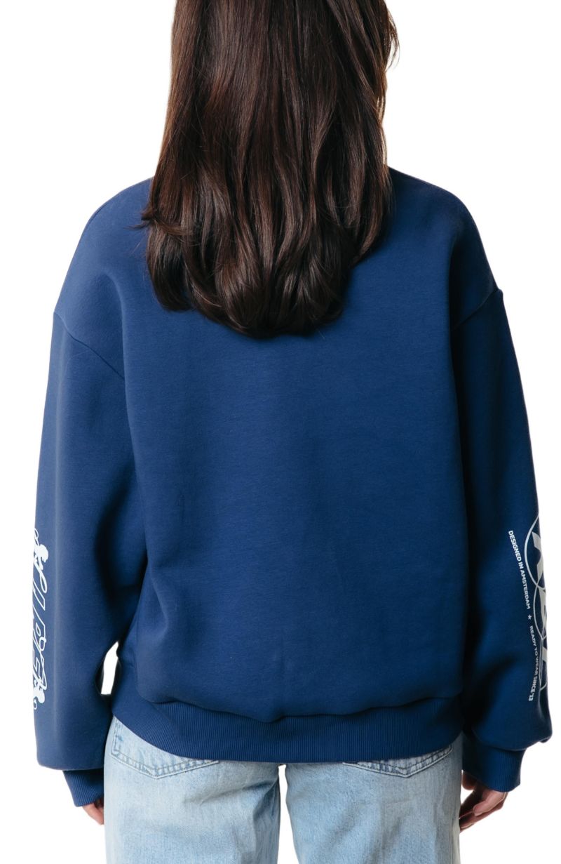 Women's Logos Dropped Shoulder Sweat
