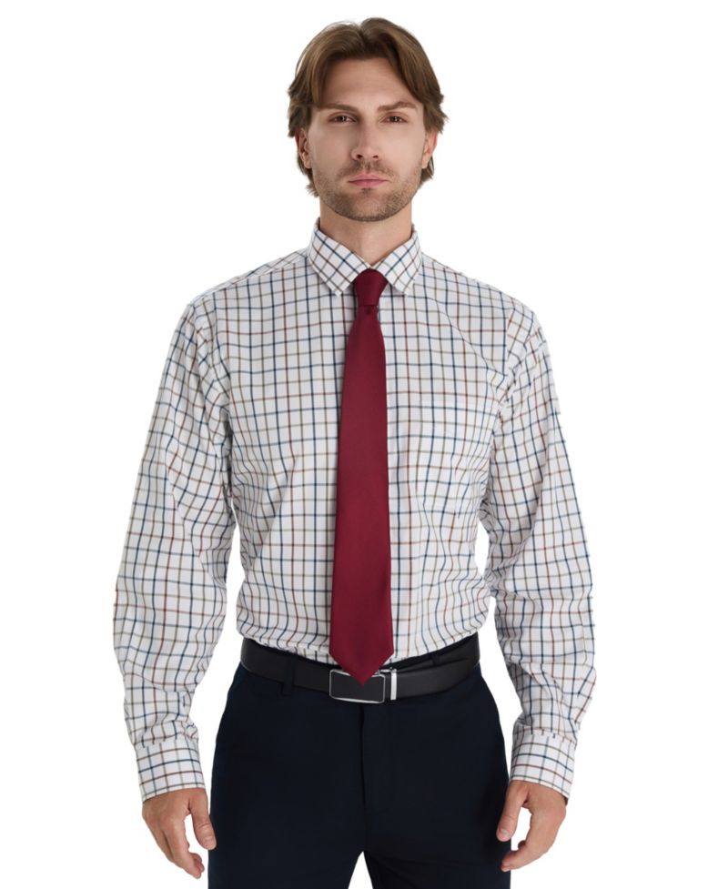 Men's Windowpane Plaid Shirt