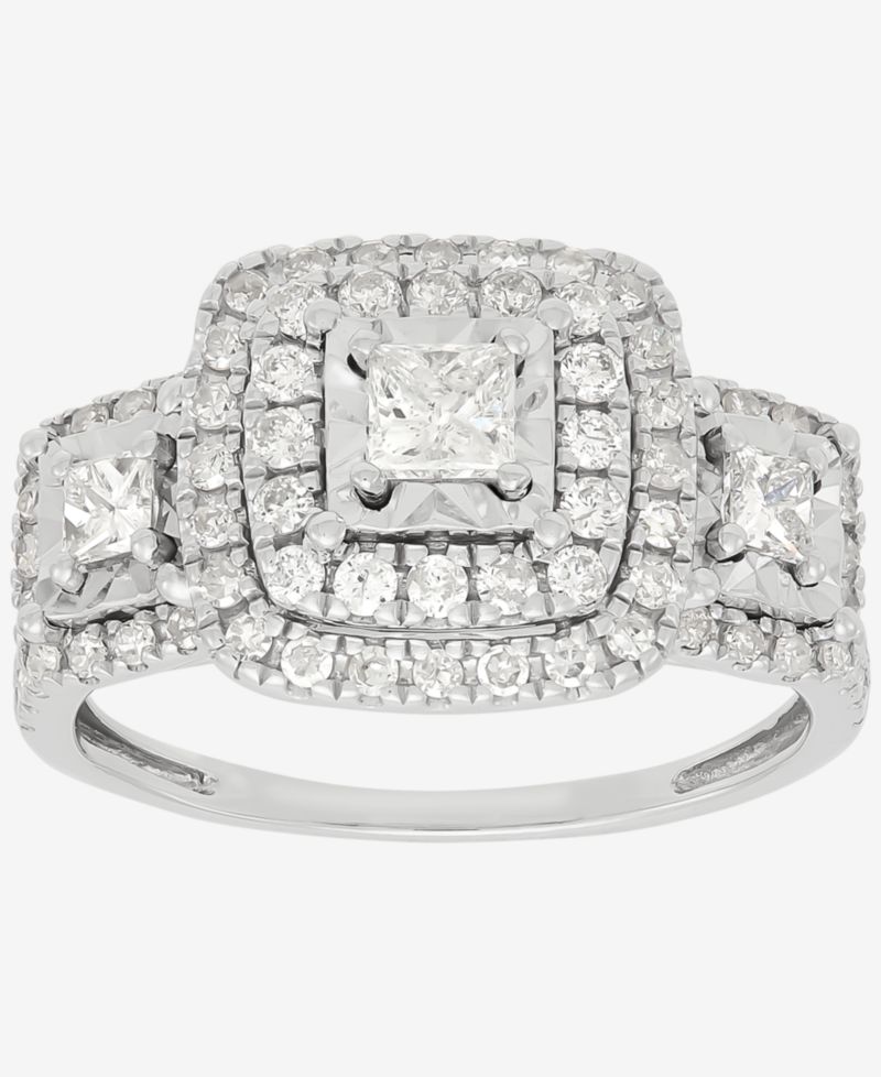Macy's Diamond Engagement Ring (1 ct. t.w.) in 10k White Gold