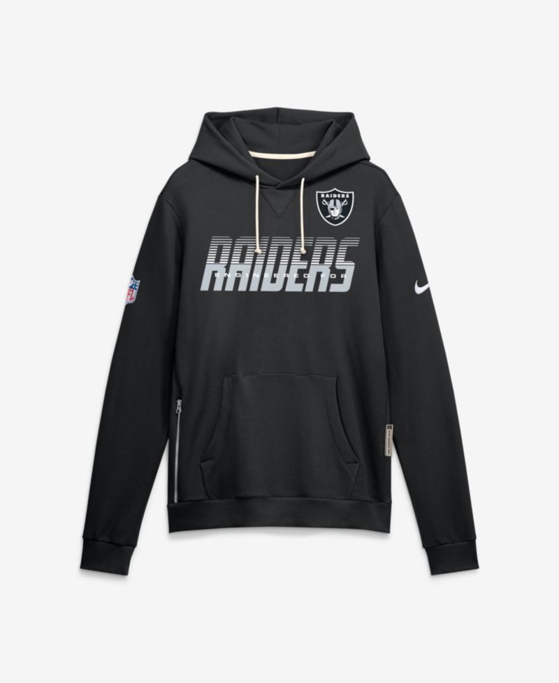 Men's Black Las Vegas Raiders Sideline Standard Issue Top Prospect Dri-FIT Hoodie