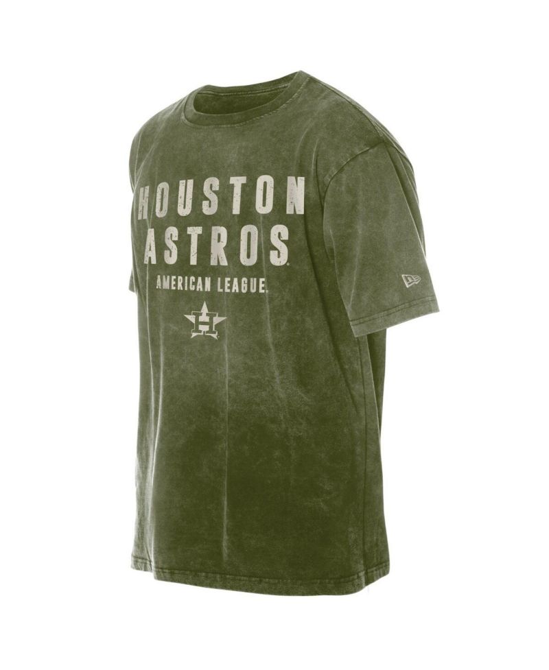 Men's Olive Houston Astros 2026 Armed Forces Day T-Shirt