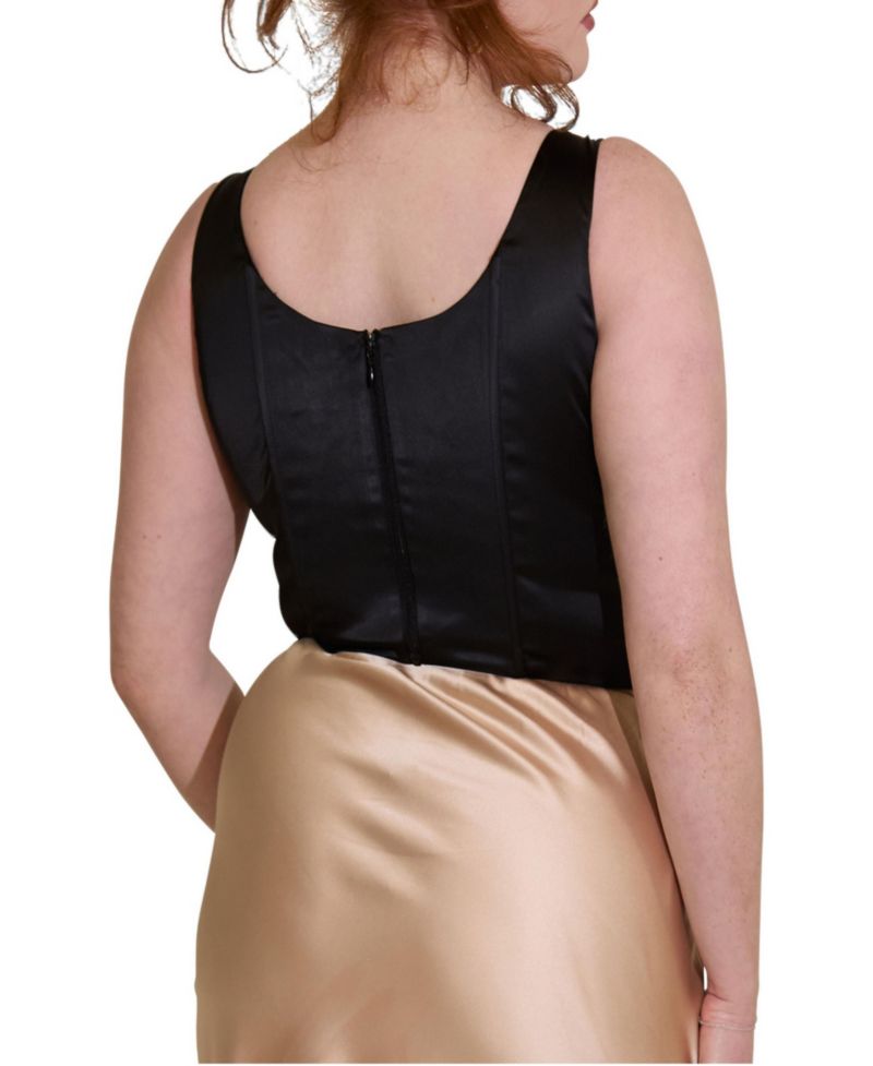 Women's Alyssa Fuller Bust Satin Corset Top