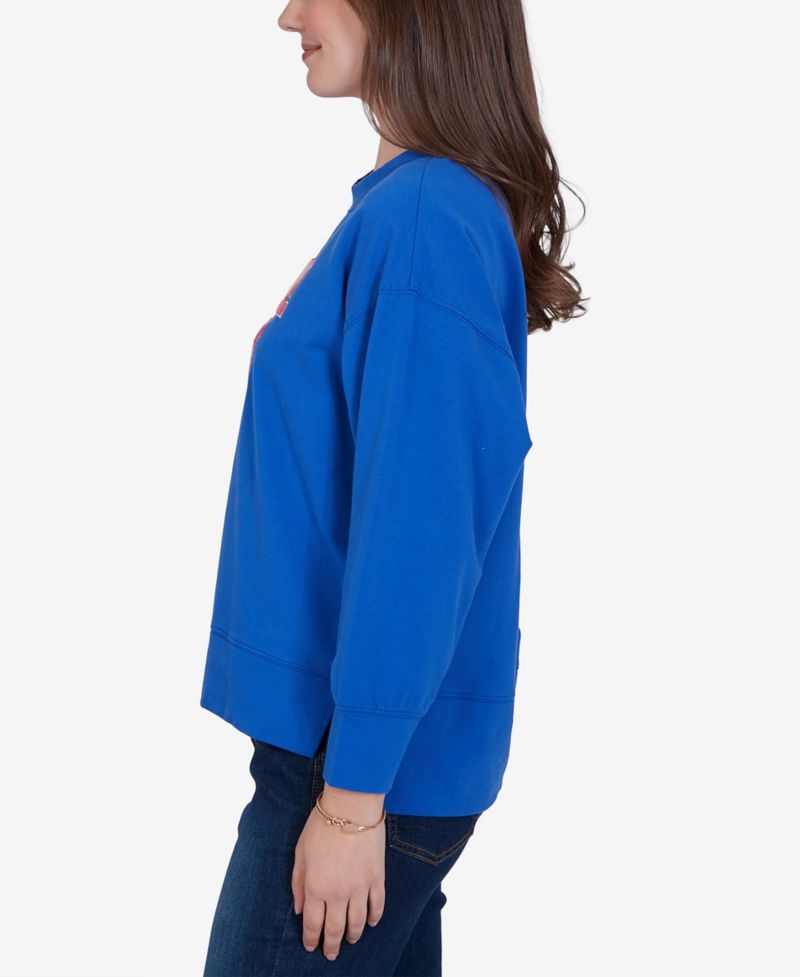 Petite Game Day Graphic Crewneck Sweatshirt