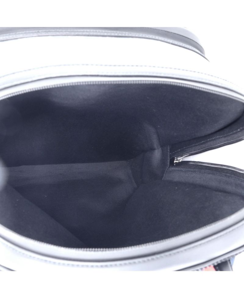 Medium Front Zip Pocket Backpack GG Coated Canvas