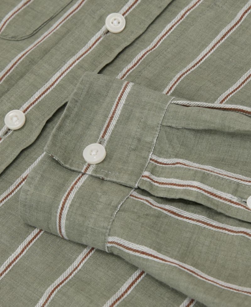 Men's Rubus Stripe Linen Shirt