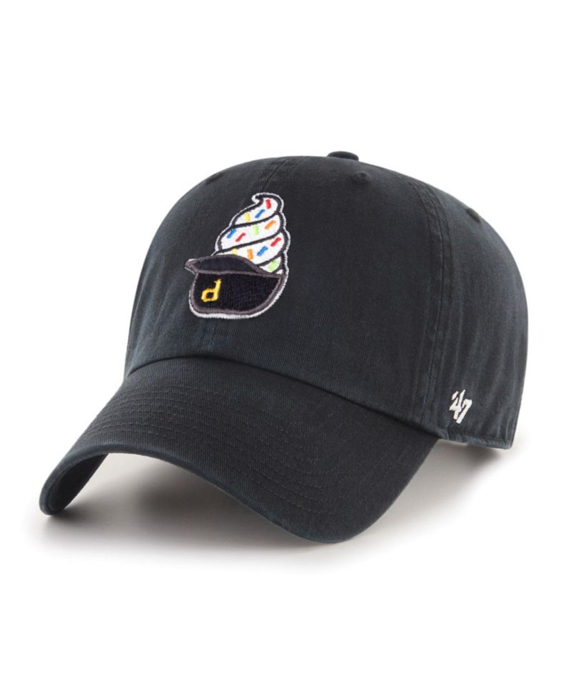 Men's Black Pittsburgh Pirates Ice Cream Helmet Clean Up Adjustable Hat