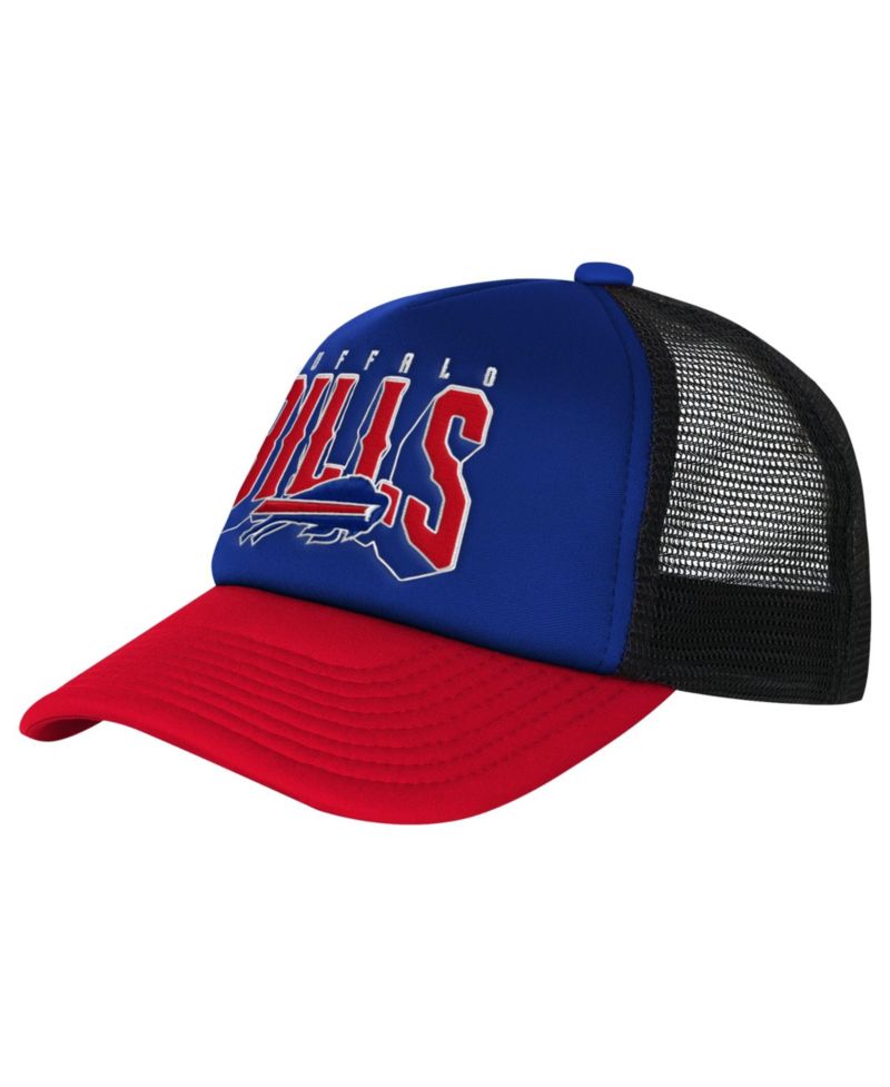 Big Boys and Girls Buffalo Bills Handoff Foam Front Panel, Curved-Bill Trucker Hat