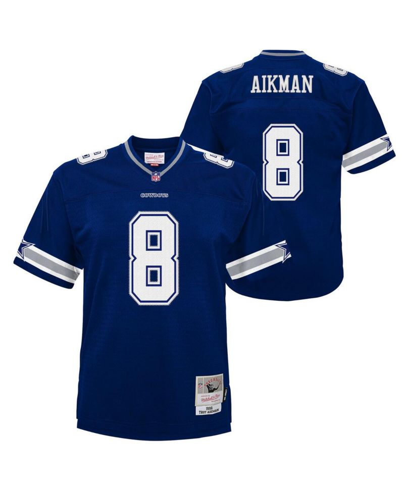 Big Boys and Girls Troy Aikman Navy Dallas Cowboys 1996 Legacy Jersey