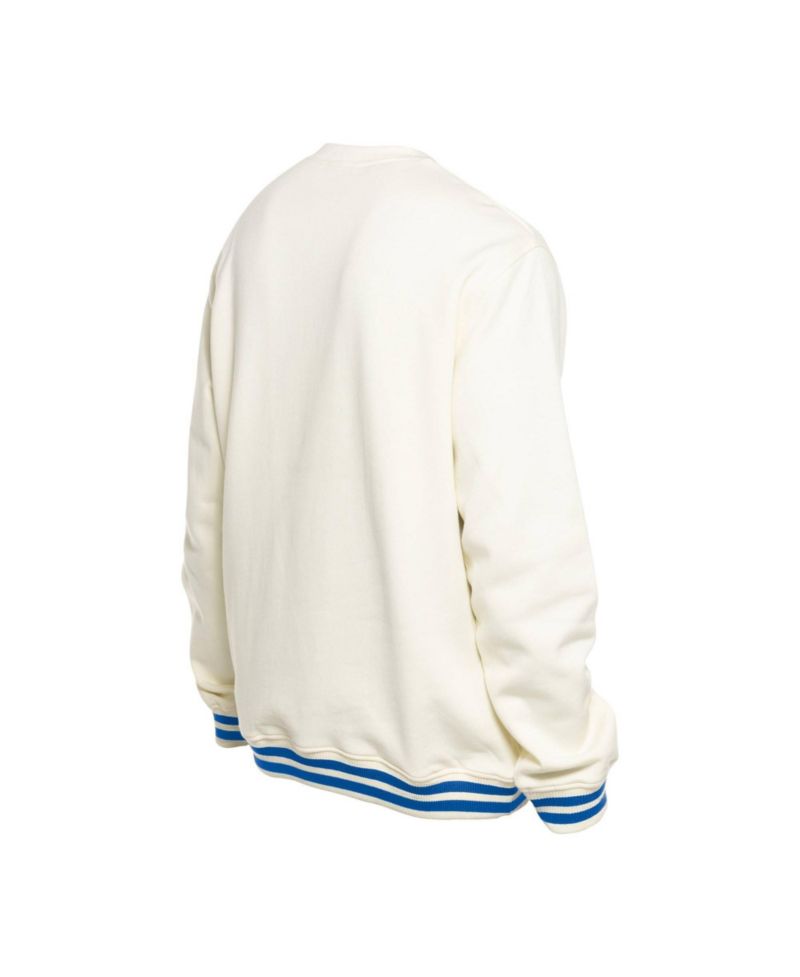 Men's White Chicago Cubs Throwback Sweatshirt