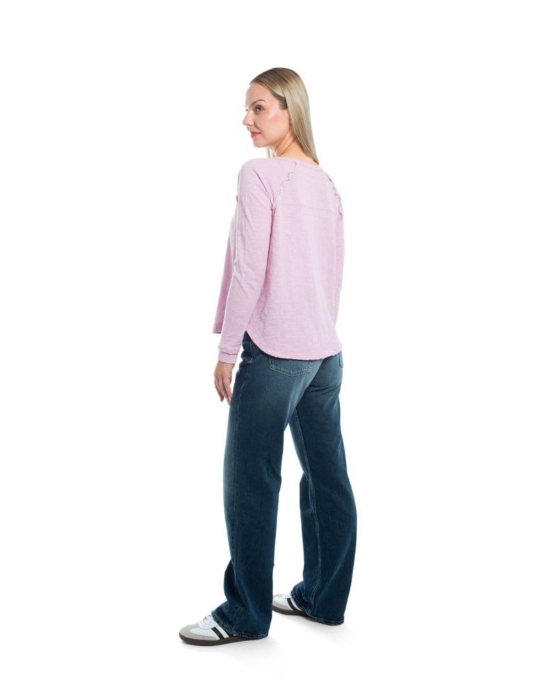 Women's Clothing Raglan Long Sleeve Tee
