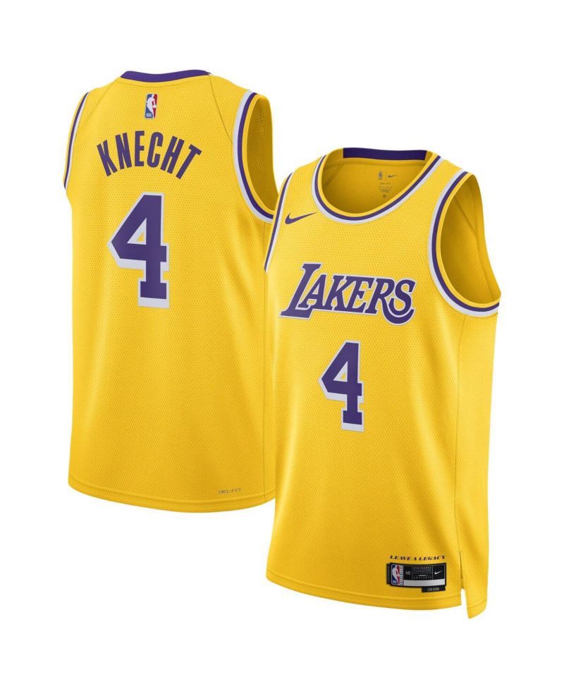 Men's and Women's Dalton Knecht Gold Los Angeles Lakers Swingman Jersey