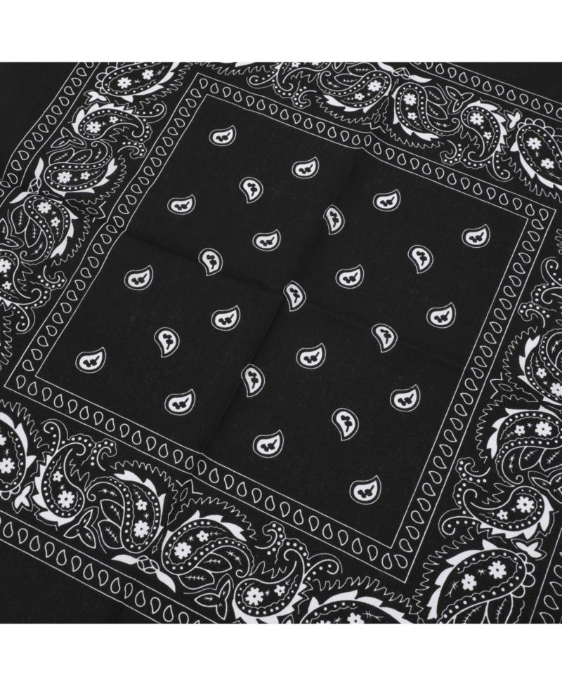 Lightweight Black 22"x22" 6-Pack Bandana Set