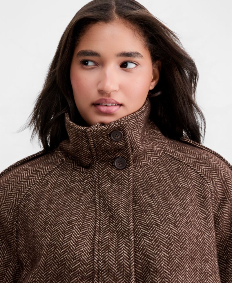 Women's Short-Raglan-Sleeve Coat