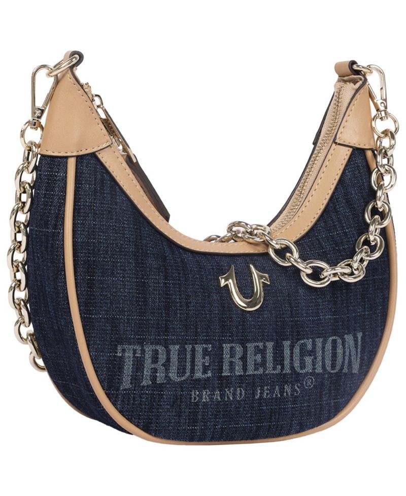 Multi-Strap Denim Shoulder Bag