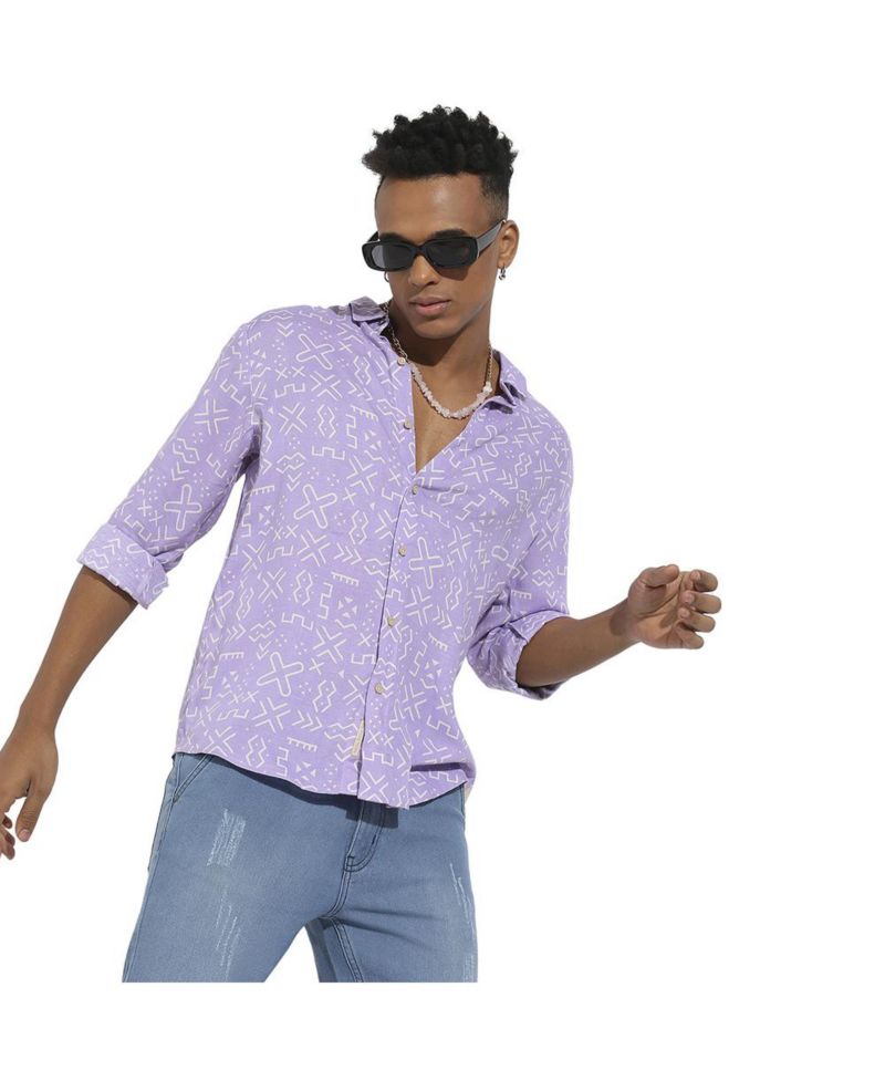 Men's Minimal Aztec Shirt