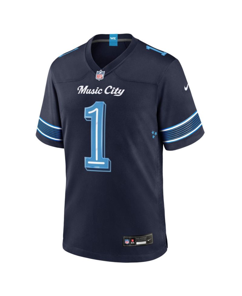 Men's Cameron Ward Navy Tennessee Titans 2026 Rivalries Collection Game Jersey