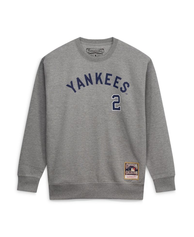 Men's Derek Jeter Heather Gray New York Yankees Classic Player Number Sweatshirt