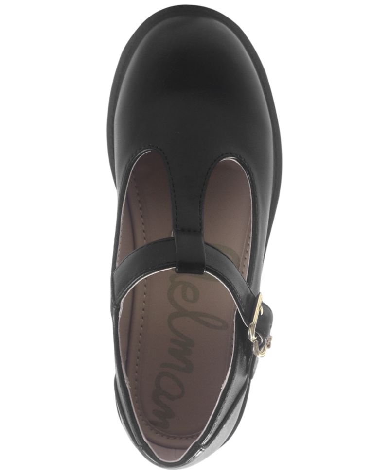 Girls' Taelor Round-Toe T-Strap Flats