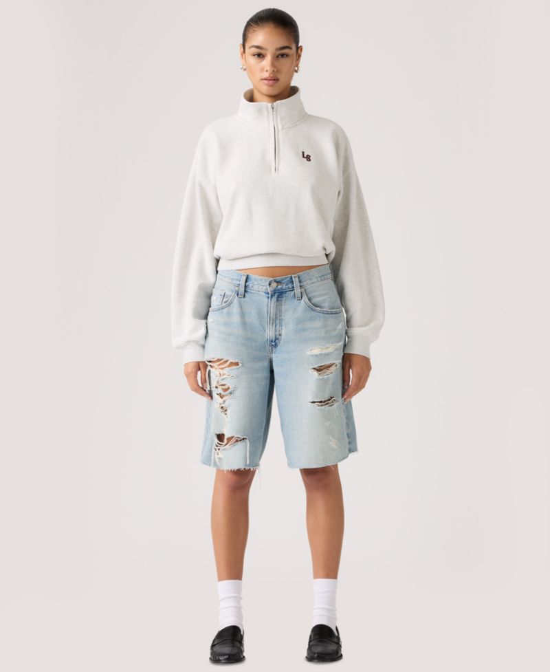 Premium Women's Baggy Dad Mid-Rise Jorts