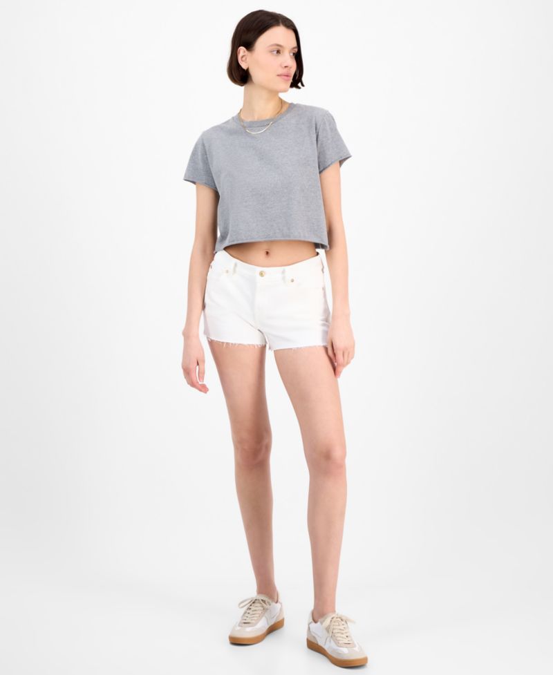 Women's Mid-Rise Cut-Off Denim Shorts