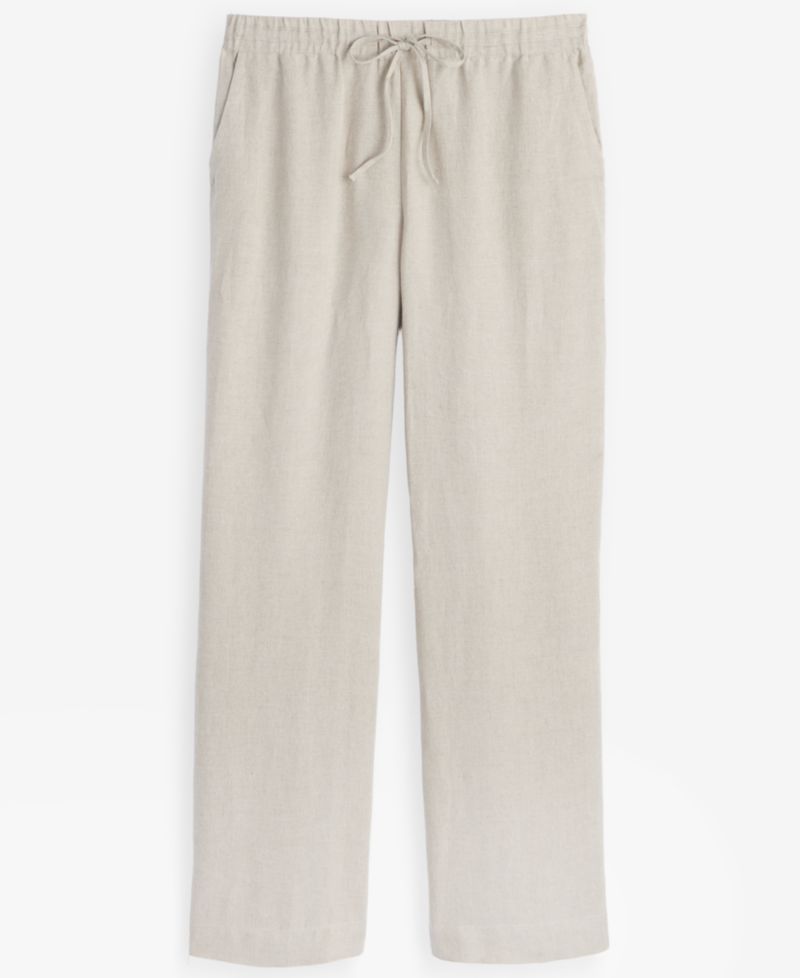 Women's 100% Linen Drawstring Pants