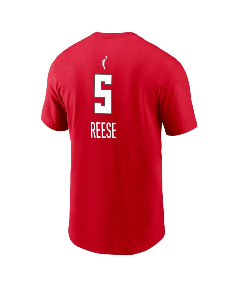 Men's Angel Reese Red Atlanta Dream Explorer Edition Name & Number T-Shirt