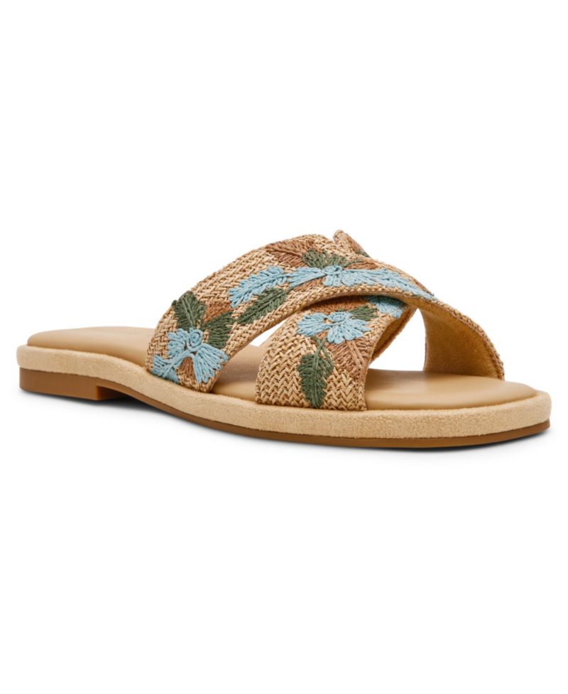 Women's Khloe Crossband Slide Flat Sandals