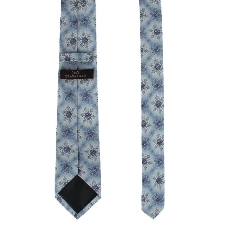 Big & Tall Clarence The Classy Snowflake Silk Holiday Necktie