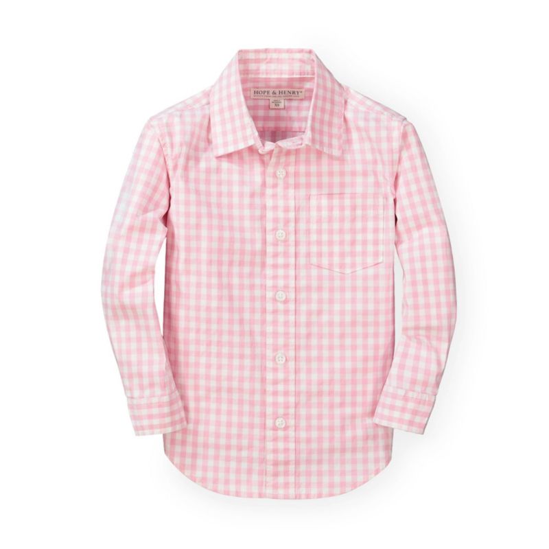 Baby Boys Hope and Henry Poplin Button Down Shirt