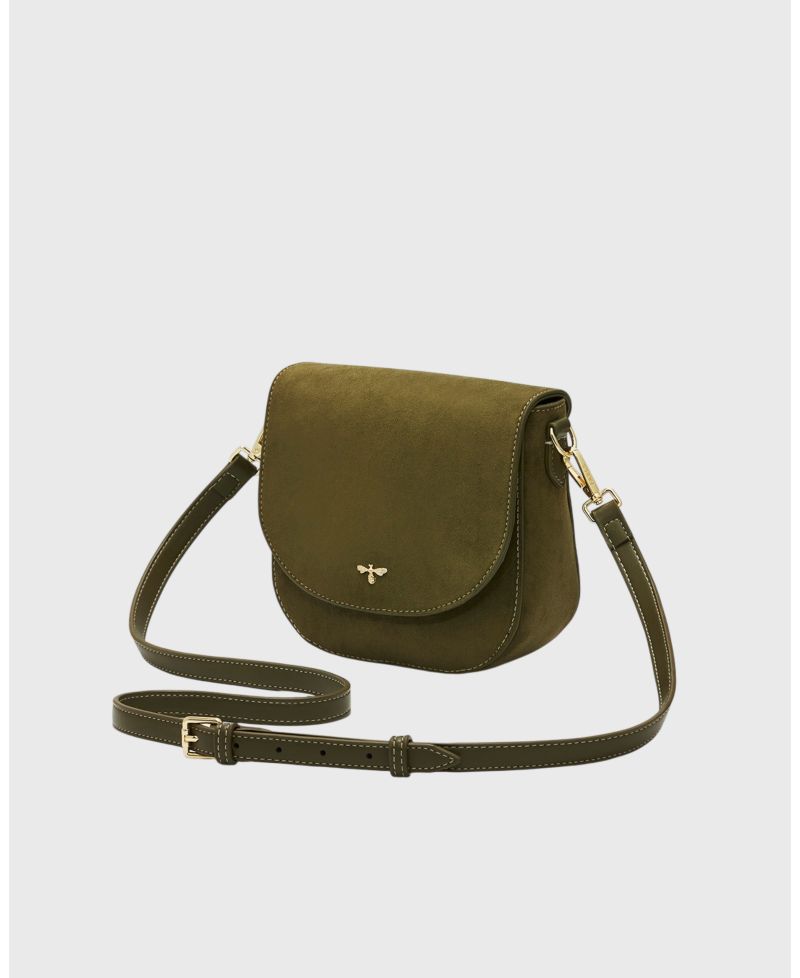 Beth Faux Suede Saddle Bag