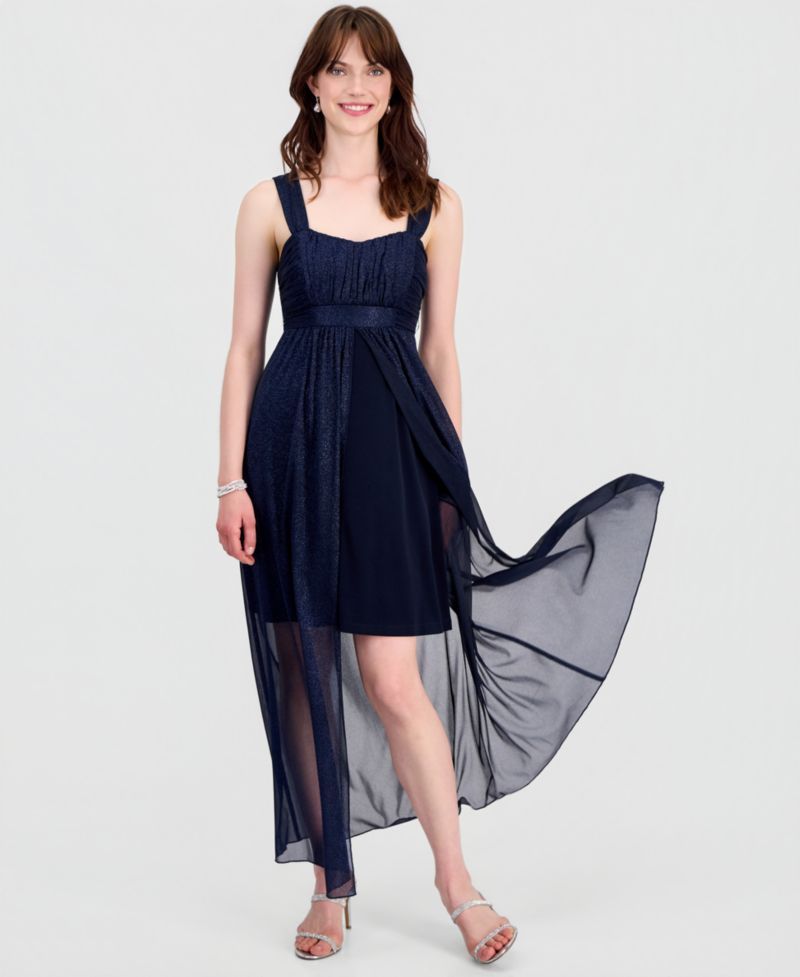Women's Sweetheart-Neck High-Low Cocktail Dress