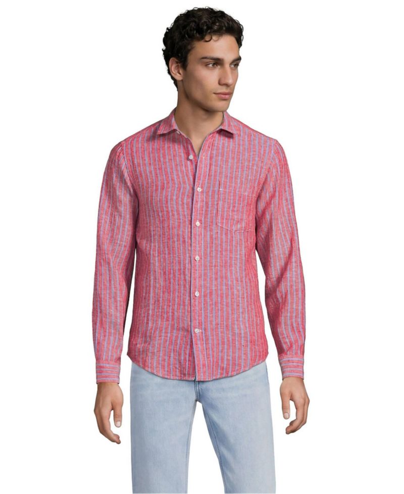 Men's Long Sleeve Linen Shirt