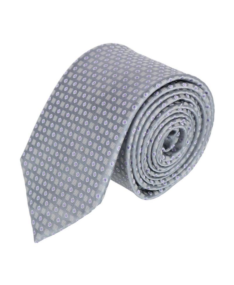 Men's Ewing Square and Polka Dot Business Silk Necktie
