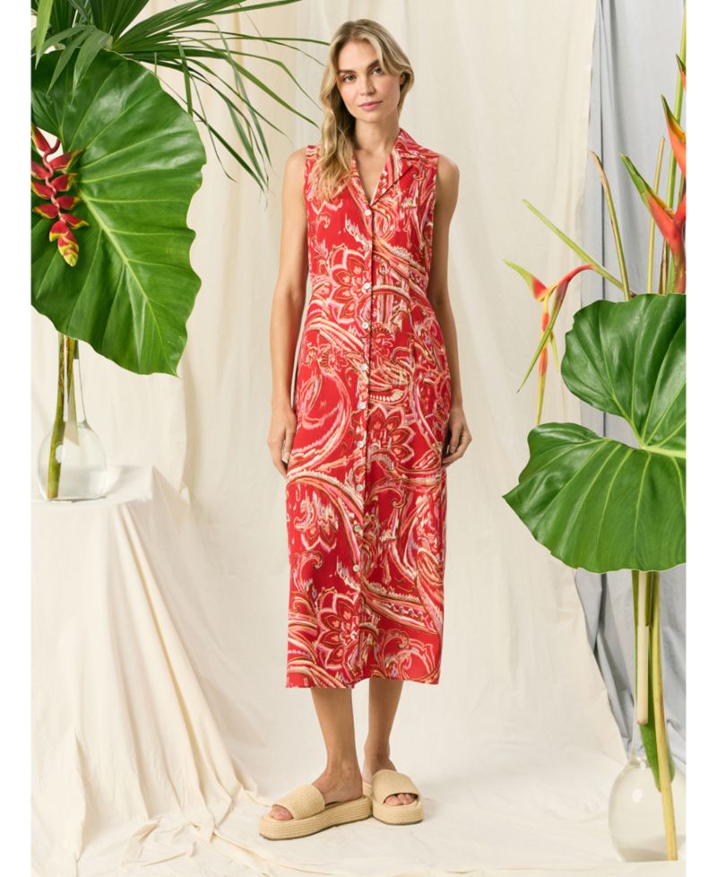 Women's Printed Midi Dress