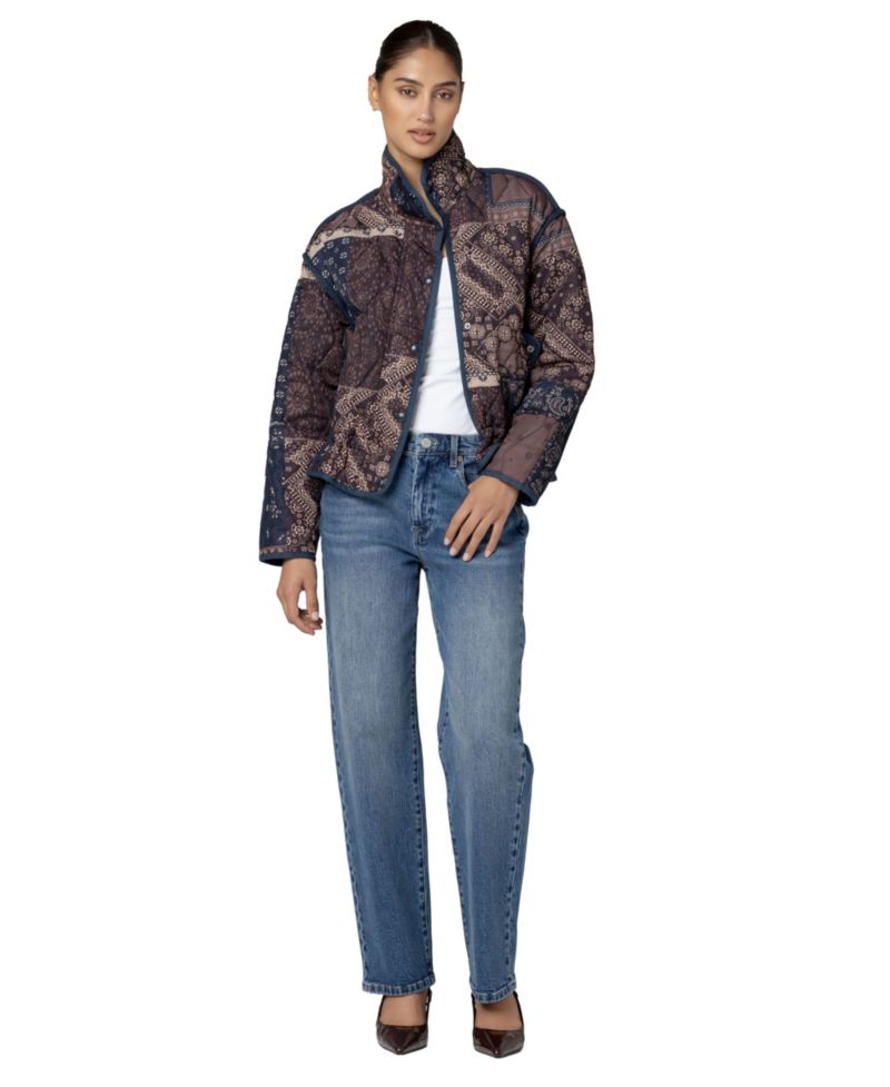 Women's Dust And Daydream Quilted-Print Long Jacket