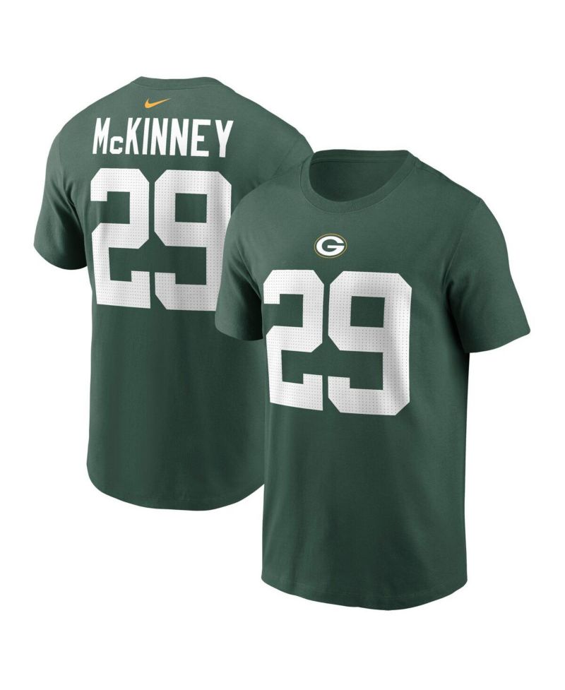 Men's Xavier McKinney Green Green Bay Packers Name & Number T-Shirt