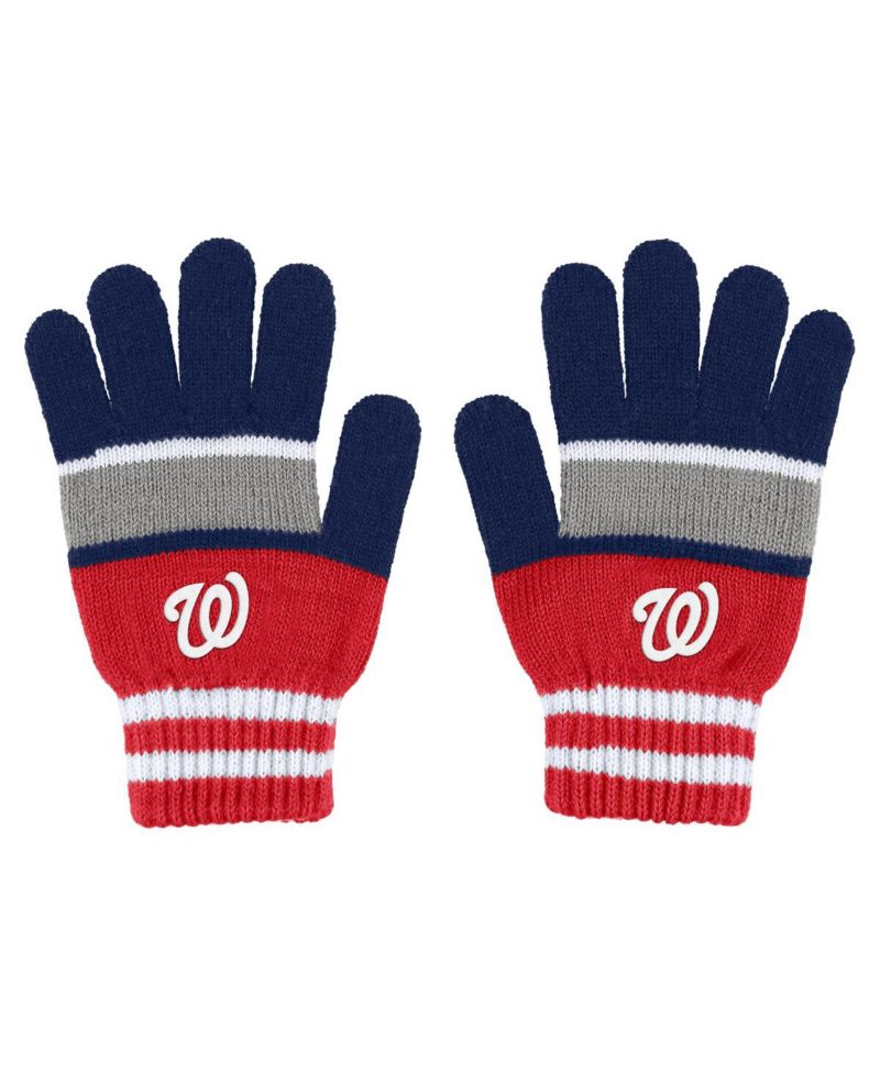 Women's Washington Nationals Stripe Glove and Scarf Set