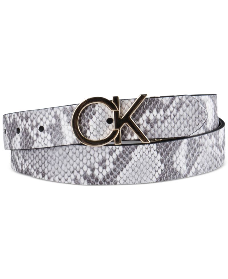 Women's Reversible Monogram Buckle Belt