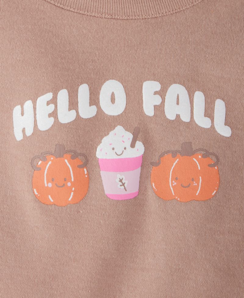 Baby Girls' 3M-24M Mix & Match Long-Sleeve Hello Fall T-Shirt