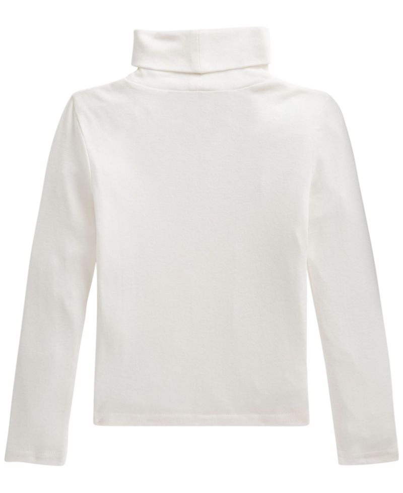 Girls' 2T-6X Long-Sleeve Ribbed Turtleneck T-Shirt