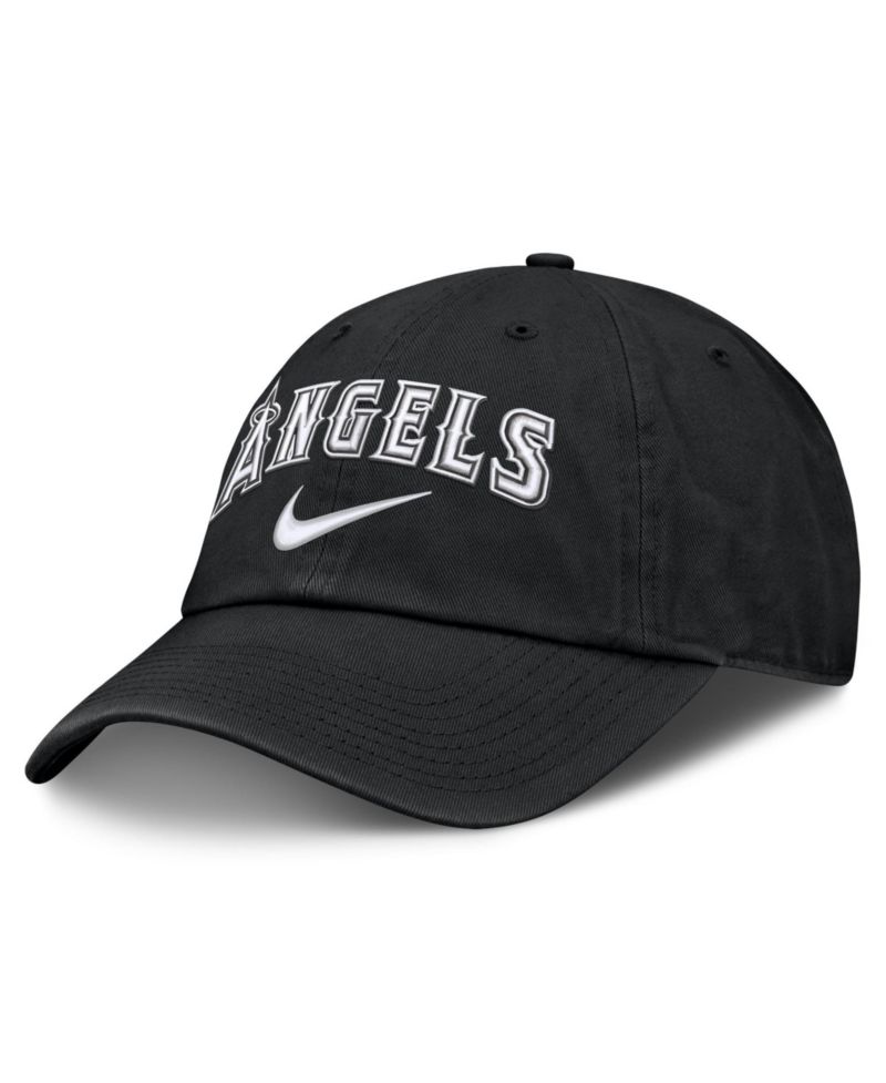 Men's Black Los Angeles Angels Primetime Club Adjustable Hat