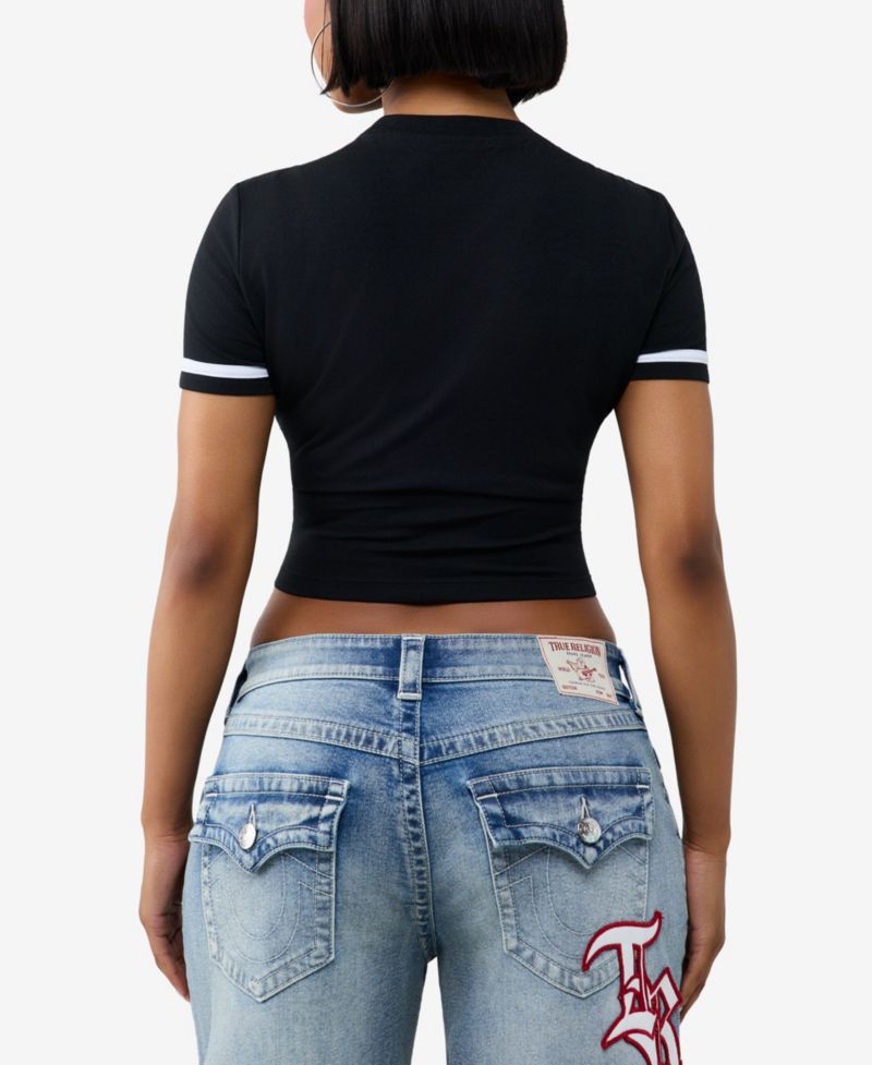 Women's Heritage Cropped Crewneck Graphic T-Shirt
