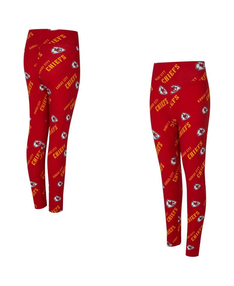 Women's Red Kansas City Chiefs Mosaic Allover Print Leggings